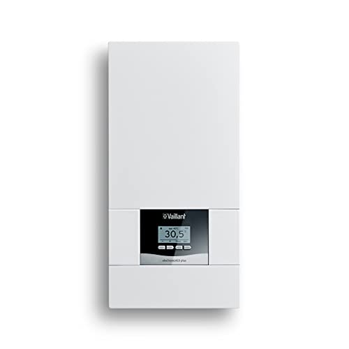 Vaillant Calentador de agua electrónico, VED plus 27/8, resistente a la presión, 27 kW, 400 V, temperatura de fuga exacta, regulable continuamente, pantalla gráfica, 0010023769