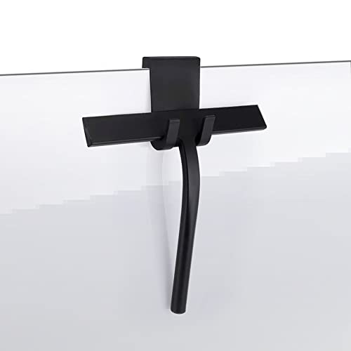 Extractor de ducha de silicona para ducha, limpiacristales de baño, extractor de ventanas de silicona con núcleo de acero inoxidable para ducha, baño, espejo, limpieza de cristal, azulejos (pequeño)