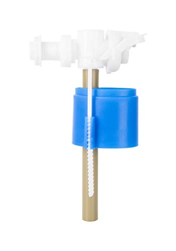 ADGO Válvula de llenado Lateral Universal 1/2 Cisterna WC Tanque, Válvula de Flotador para Cisternas de Plástico y Cerámica, 1 pieza
