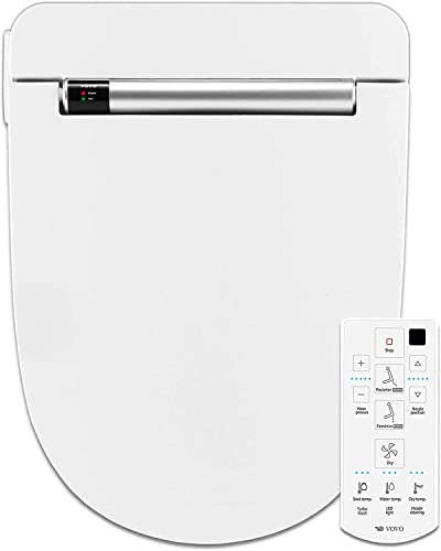 VOVO STYLEMENT VB-4000SE Asiento de inodoro electrónico inteligente para bidé, fácil instalación, asiento con calefacción, secado tibio y agua, LED, desodorización, Hecho en Corea