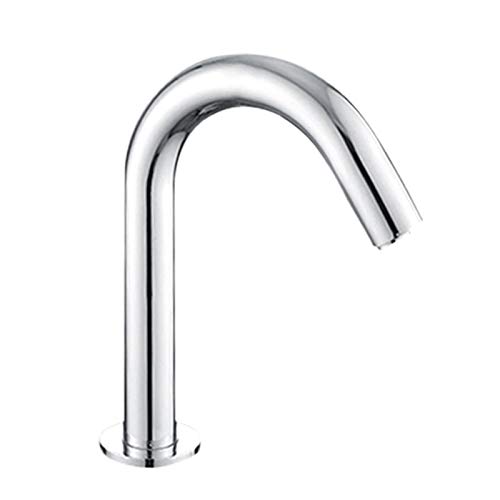 Grifo con Sensor, Grifo Sin Contacto, Grifo de Baño con Sensor Automático, Grifo de Acero Inoxidable con Caja de Control para Hotel Doméstico (S)