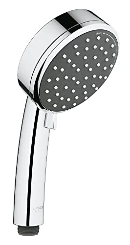 Grohe Vitalio Comfort 100 - Teleducha con 2 chorros, de 10cm de diámetro, compatible con flexos universales, con modo ahorro de agua, cromo, ref. 26397000