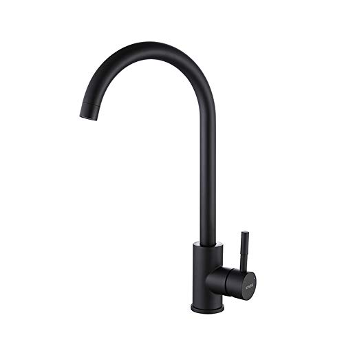 Mainen Grifo cocina extraible Grifo de cocina de ducha extraíble negro Grifo de cocina de acero inoxidable, mezclador de cocina con grifos de fregadero de cocina sin plomo y níquel de ducha extraíble