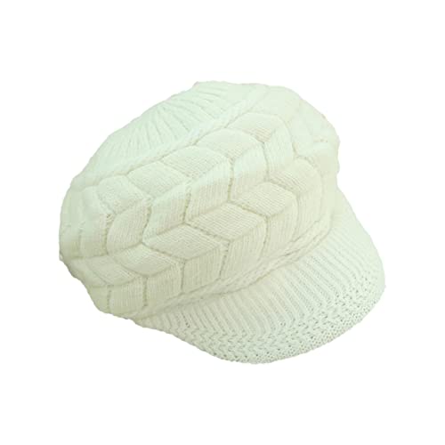 Precio Calentador Gas Gorro de Invierno cálido Lavable para Mujer, Gorro de Punto con Personalizado Calefactor Invernadero (1-White, A)