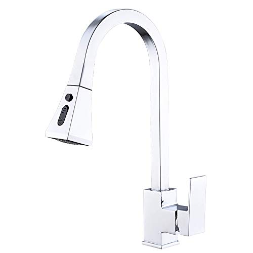 Mainen Grifo de cocina, grifo mezclador de cocina de una sola manija, grifo de cocina de acero inoxidable 304, rotación de 360 ??grados, grifo de fregadero de cocina