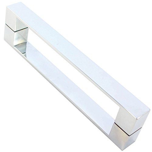 Di Vapor (R) - Manija de puerta de ducha de acero inoxidable macizo de 160 mm | 16 cm de agujero a agujero
