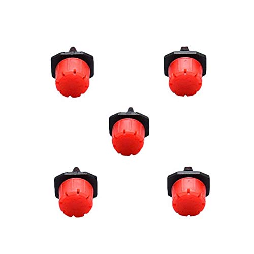 SHANG-JUN Bebedero cronometrado 300pcs Jardín Tobera Ajustable Ajustable Gotero riego por Goteo goteros de riego de riego del jardín para Grifo Exterior (Color : Red)