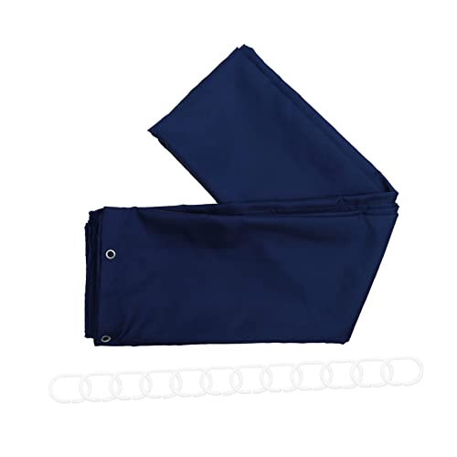 UPKOCH 1 Panel De Cortina De Ducha Simple Y Liso Cortina De Baño De Hotel Cortina De Baño Persianas De Poliéster Azul Pesadas