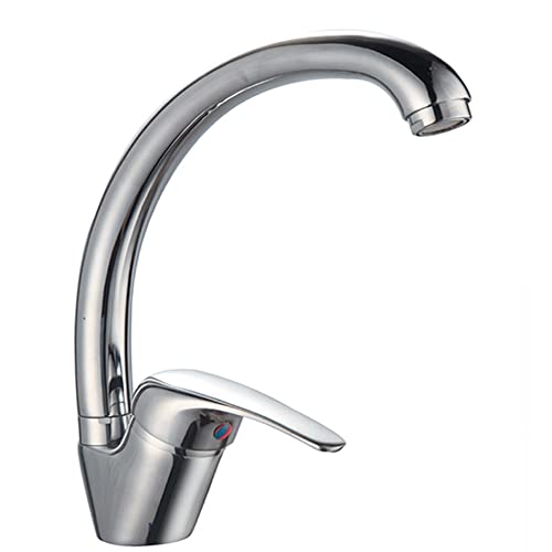 Grifo para fregadero de cocina Lavandería con caña alta FLORENZI GRIFO mezclador monomando Cocina Cromo diseño moderno y máxima funcionalidad