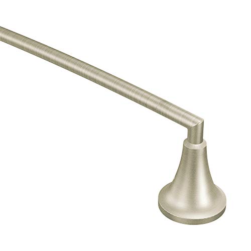 Moen Icon Collection - Toallero de barra, Níquel cepillado, 18 pulgadas