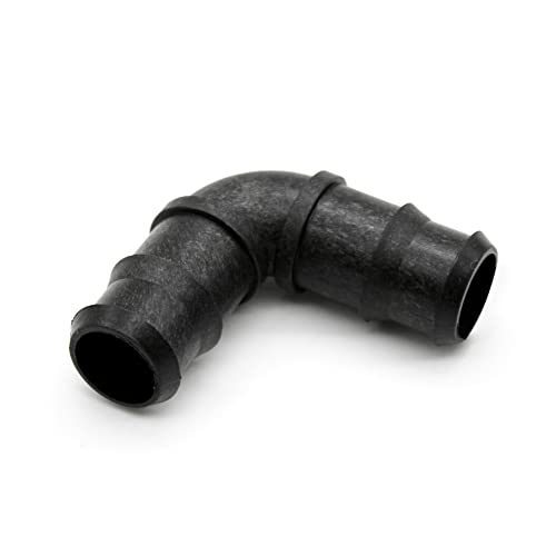 DOJA Barcelona | Codo de Goteo | Pack 25 | 16mm | Codo Riego | Codo Tubo Riego | Manguera de Riego por Goteo | Accesorios Riego por Goteo | para Manguera Jardin, Tubo Riego, Riego Huerto