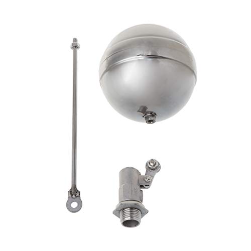 Buwei Válvula de Sensor de Flotador de Control de Flujo de Acero Inoxidable de Bola de Tanque de Agua de Rosca Macho DN15
