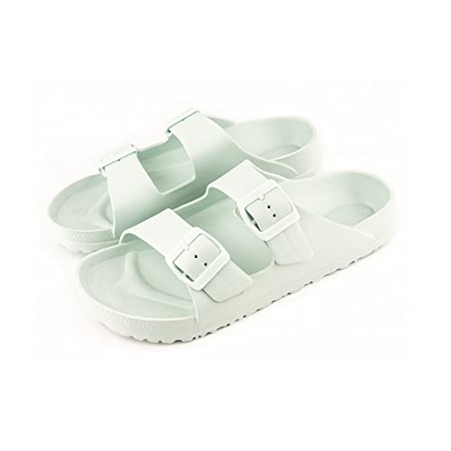R-ISLAND Sandalias Mujer,Sandalias Antideslizantes para piscina,ducha,playa. (Azul, numeric_41)