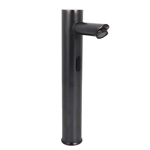Sensor Infrarrojo Inteligente Faucet Latón Ahorro De Energía Inteligente Automático Individual Frío Frío Y Caliente Debajo Del Mostrador Cuenca Del Grifo Sensor Para Baño(negro)