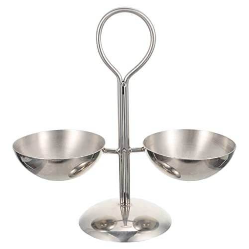 Bol Postres Entretenido Soporte for servidor Escritorio de Cuake Metal Aperitivos creativos Duchas Cuenco Diseño redondo Rústico Cumpleaños Uso Plato Cocina Pastel Casa de campo for dos platos escalon