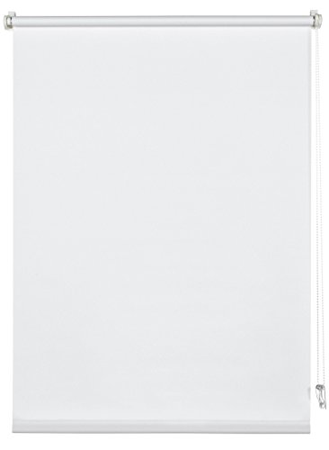 Deco Company Estor Enrollable con Pinza, de luz Diurna, Opaco, Todas Las Piezas de Montaje Incluidas, Blanco, 95 x 150 cm (Ancho x Alto)