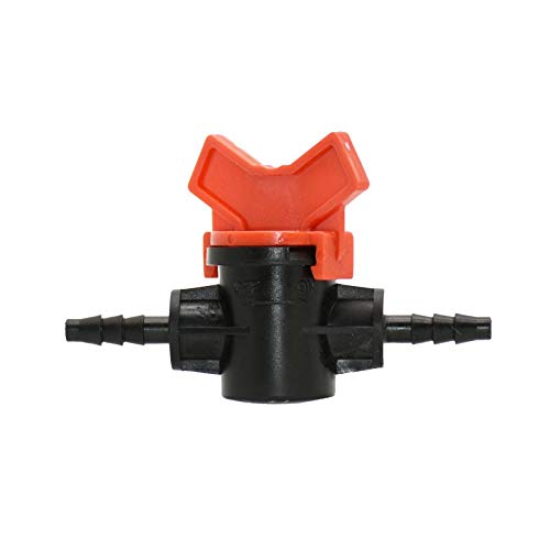 SHANG-JUN Bebedero cronometrado 10pcs Válvula Grifo 4/7 Manguera de riego de Agua de 2 Maneras Waterstop Conectores Mini Válvula de 1/4
