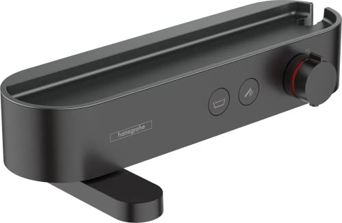 hansgrohe ShowerTablet Select Termostato de bañera 400 visto, negro mate, 24340670
