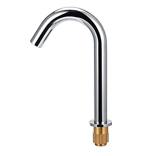 Sensor de grifo de agua G1/2in, sensor de inducción de infrarrojos automático Grifo sin contacto Grifo de agua caliente y fría Grifo de baño de cocina para el hogar Altura de 23 cm