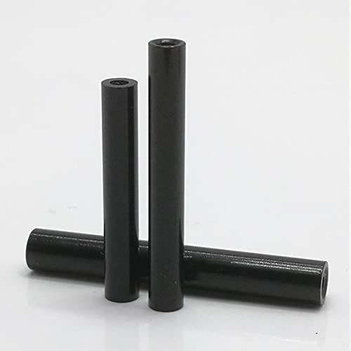 10pcs / lot .M2 m2.5 m3 m4 Negro o rojo redondo de aluminio varillas de columna de separación espaciador de aluminio redondo para multirrotores-M2.5 10PCS, 40 mm, NEGRO
