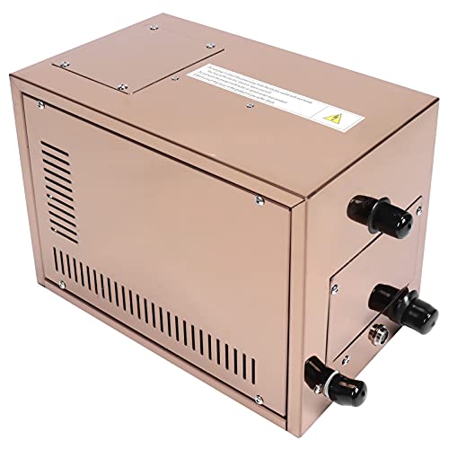 BHDK Generador de Vapor para Sauna, generador de baño de Vapor de Acero Inoxidable con autodrenaje de 3 kW, duchas de Vapor con Control Remoto, Apagado temporizado, descalcificación automática
