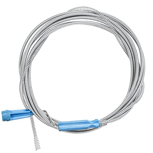 KOSHIFU Limpiador de Tuberías Cable Desatascador Tuberias 5m x 5mm Draga de Tubo de Manivela para Desatascar el Fregadero Lavabo Duchas Bote Sifónico Sumidero Terraza