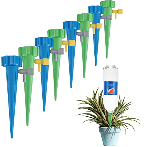LABOTA 24 Pack Dispositivo de riego por Goteo automático, Ajustable Piezas Riego con Válvula de Riego de Goteo,Herramientas de Jardinería para Plantas