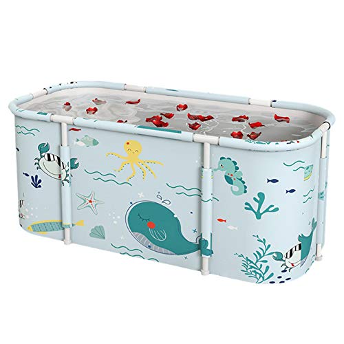 Gidenfly Bañera plegable para adultos de 115 cm no inflable independiente baño familiar Bañera de vapor Adecuado para adultos Baño de ducha