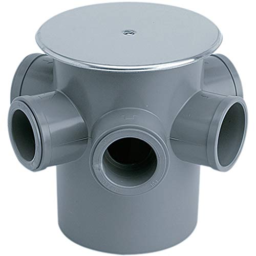 Jimten 09150 Bote sifónico (diámetro 50) Gris, Estándar