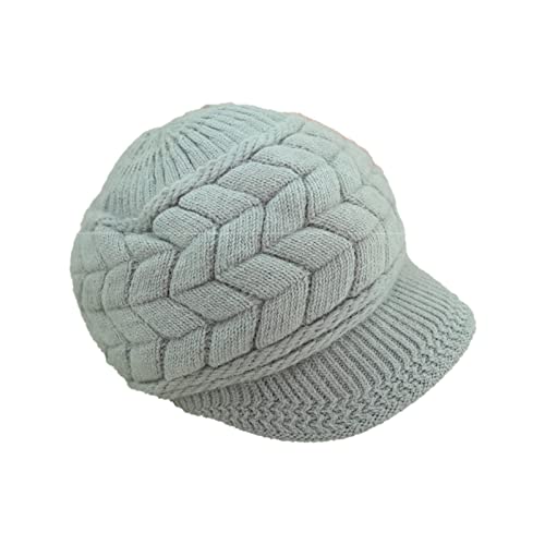 Precio Calentador Gas Gorro de Invierno cálido Lavable para Mujer, Gorro de Punto con Personalizado Calefactor Invernadero (1-Grey, A)