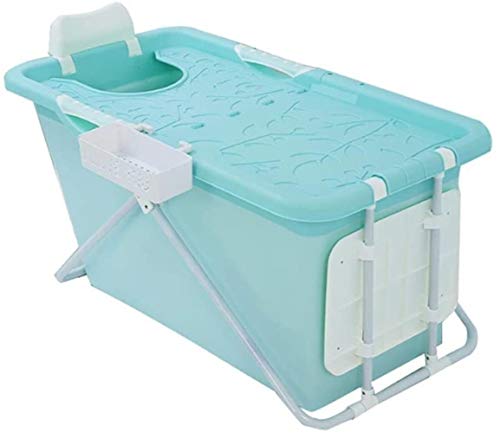 Constante temperatura aislamiento Cubo for bañarse en invierno Baño Barril Con Calefacción Baño termostático calentador automático Inicio cuerpo entero ( Color : Blue , Size : 110*59*57cm )