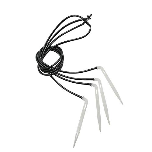 SHANG-JUN Bebedero cronometrado 10set Invernadero Flecha Sistema de Goteo de 4 vías Blanca Gotero emisor Micro riego por Goteo Gota del Agua del jardín para Grifo Exterior (Color : White)