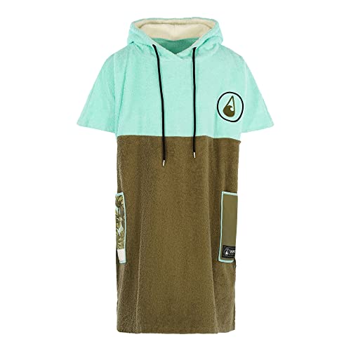 WAVE HAWAII Poncho Agueda Surfponcho 95% algodón para altura de 160 – 190 cm, cambiador para natación, playa, surf, poncho de ducha para mujer, hombre y adulto, multicolor, M