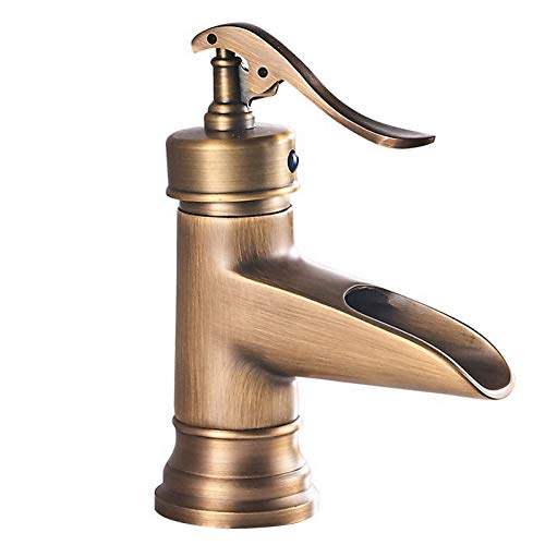 YHSGY Grifos de Lavabo Grifo Del Lavabo Del Baño Caño En Cascada Grifo Monomando Para Fregadero Grifo Monomando Grifo Monomando Para Lavabo Grifo Monomando