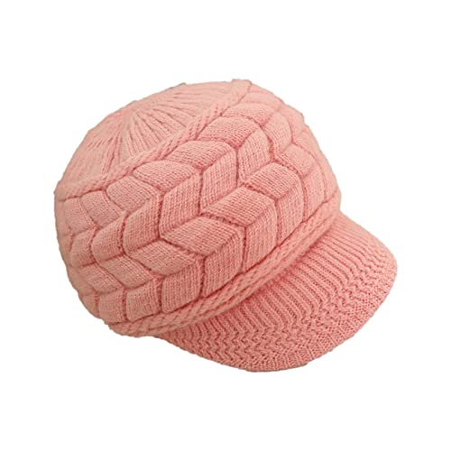 Precio Calentador Gas Gorro de Invierno cálido Lavable para Mujer, Gorro de Punto con Personalizado Calefactor Invernadero (1-Pink, A)