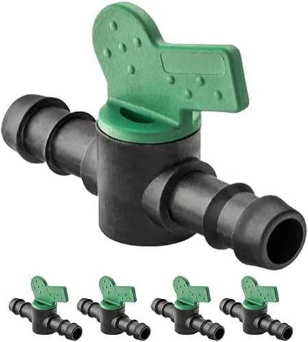 Suinga - 16 Piezas Válvula de Interruptor de Riego de Goteo 16mm, Interruptor de Válvula de Tubería 16mm, Interruptor de Válvula de Tubería Jardín, Control para Riego de Jardin