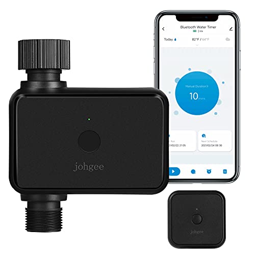 WiFi Temporizador de Agua Inteligente para rociadores, Temporizador de riego programable, Temporizador de Manguera Bluetooth con retardo de Lluvia para Grifo de césped de jardín al Aire Libre