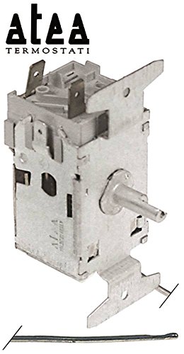 ATEA A03 0045 Termostato para jacuzzi máx. Sensor de temperatura de -25 °C, diámetro de 2 x 20 mm, -13° a -25°C, fijación 68 +5°C