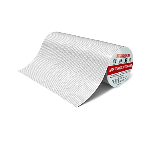 GEFONG Cinta de Papel de Aluminio Impermeable de Caucho Butílico Largo 5m Ancho 30cm Cinta de Reparación para Conductos Techo Canal Interior y Exterior 1 Rollo
