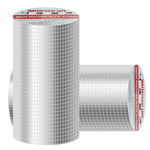 Cinta de Butilo Impermeable Autoadhesiva 200mmx5m, Cinta Adhesiva para Fugas de Agua, Cinta de Butilo para Reparación, Impermeable Sellador Adhesivo, Cinta de Reparación