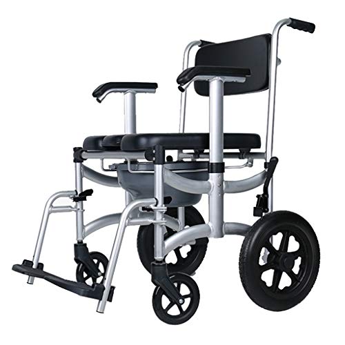 Chang Xiang Ya Shop Sillas con Inodoro Silla De Ruedas Inodoro Móvil Taburete De Baño Silla De Baño Silla De Ducha Anciano Mujer De Tocador Portátil De Carga 200 Kg Silla de Ruedas Sillas con Inodoro