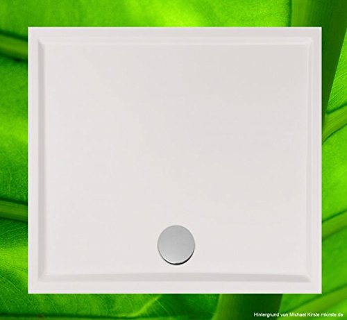 Plato de ducha 110 x 100 + soporte para bañera + desagüe – Platos de ducha económicos – Plato de ducha 110 x 100 x 4,0 cm