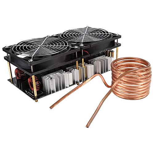 ASHATA Calentador de Inducción, 12V-48V 2500W Calentador de Inducción de Alta Frecuencia,Controlador de Retorno de Módulo de Placa PCB,Alta Potencia, Alta Eficiencia,para DIYer