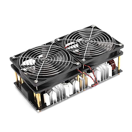 Dilwe Módulo de Placa de Calentamiento por inducción PCB, Calentador de inducción de Alta Potencia de 2500 W, 6 IRFP260 y 12 condensadores resonantes en Paralelo con Bobina en Espiral y Bomba de Agua