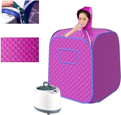 VAYOTOY Portátil Sauna de Vapor 2L 1000W Generador de Vapor y Tienda de Sauna Aislada de 4 Capas Plegable para Baños de Sauna, Sudoración, Desintoxicación, Terapia Corporal